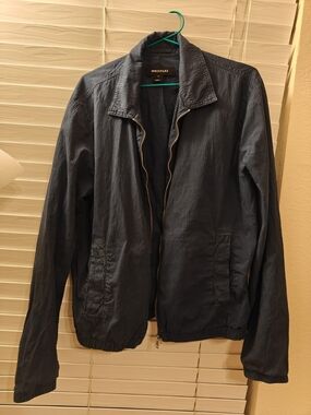 Whistles Navy Lightweight Zip Jacket - Men